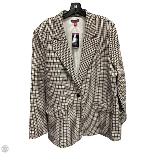 Blazer By Vince Camuto In Plaid Pattern, Size: Xxl