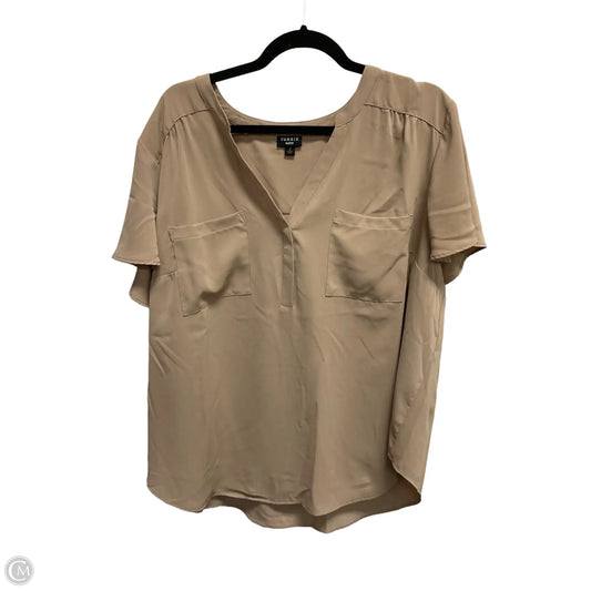 Blouse Short Sleeve By Torrid In Beige, Size: L