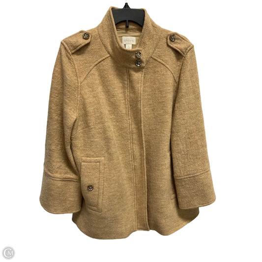 Jacket Puffer & Quilted By Chicos In Tan, Size: M