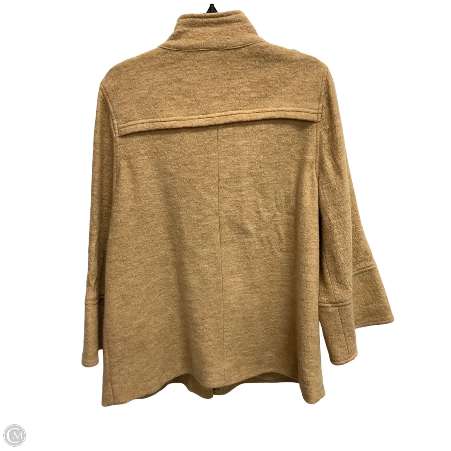 Jacket Puffer & Quilted By Chicos In Tan, Size: M