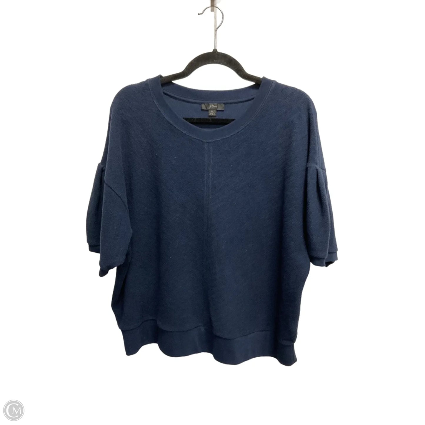 Top Short Sleeve By J. Crew In Navy, Size: Xl