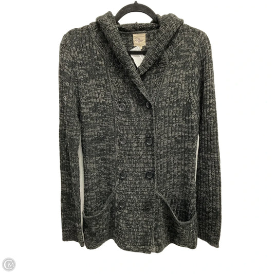 Sweater Cardigan By Clothes Mentor In Grey, Size: L