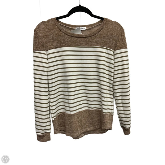 Top Long Sleeve By Clothes Mentor In Striped Pattern, Size: M
