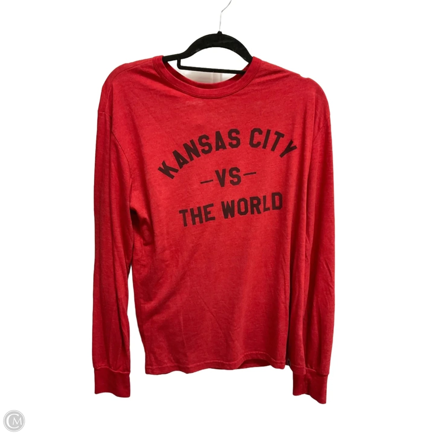 Top Long Sleeve Basic By Clothes Mentor In Red, Size: M