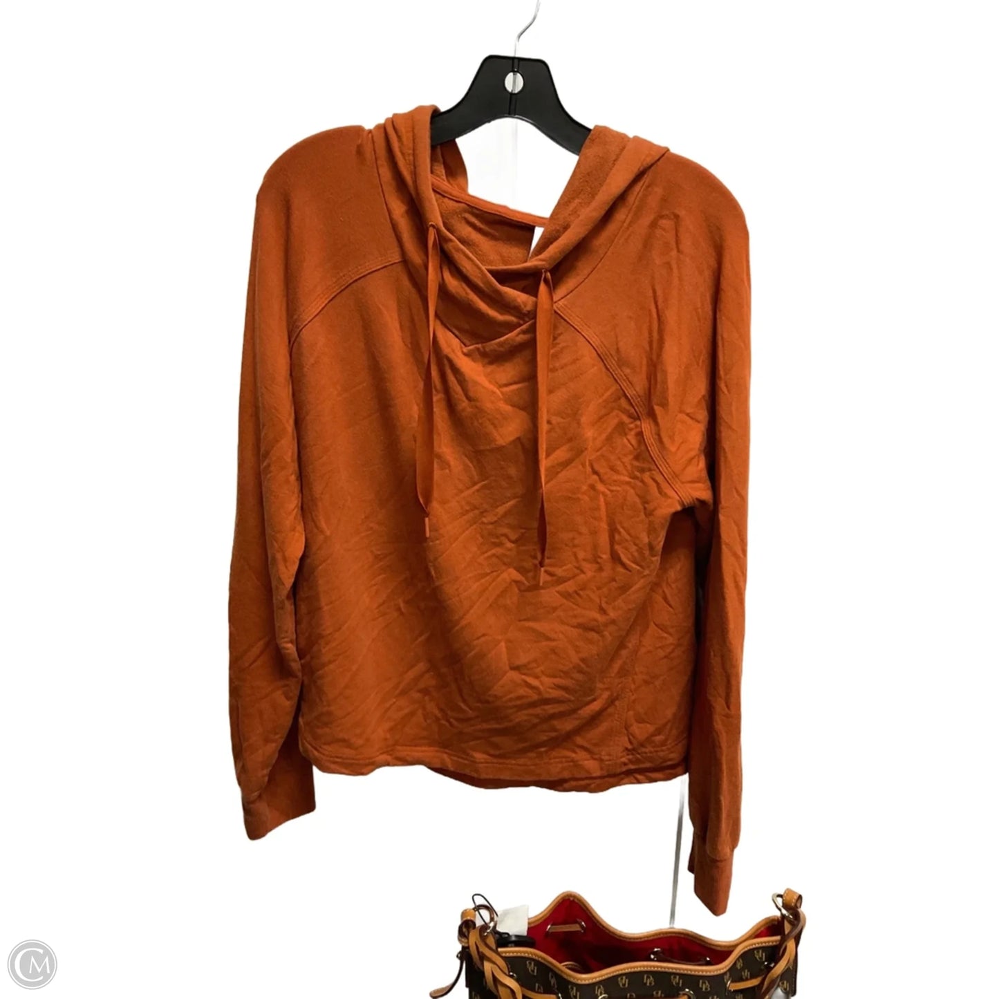 Top Long Sleeve By Athleta In Orange, Size: M