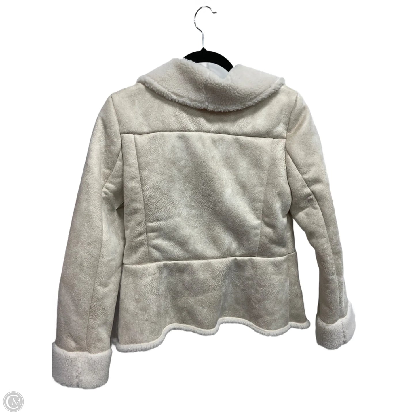 Jacket Faux Fur & Sherpa By White House Black Market In Gold, Size: S