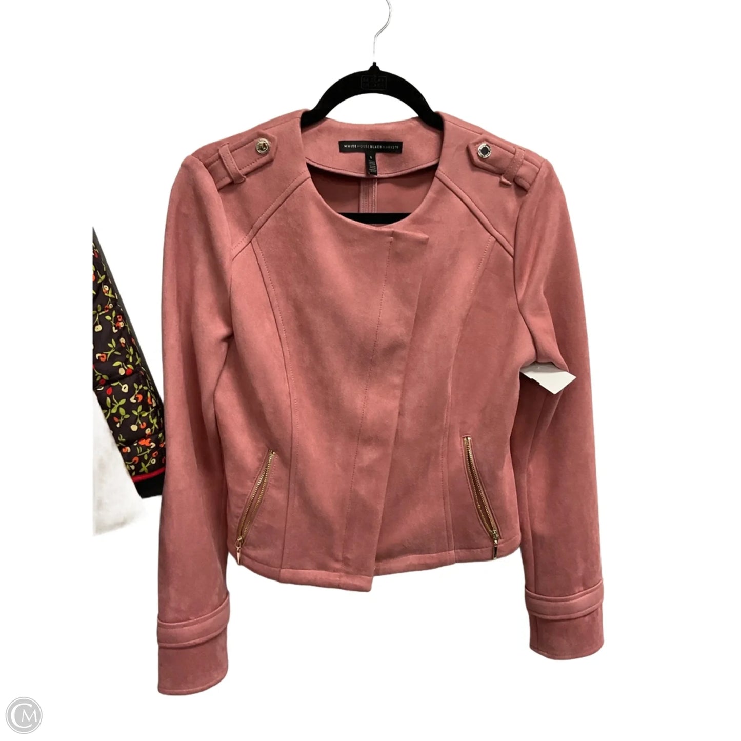 Jacket Moto By White House Black Market In Pink, Size: S