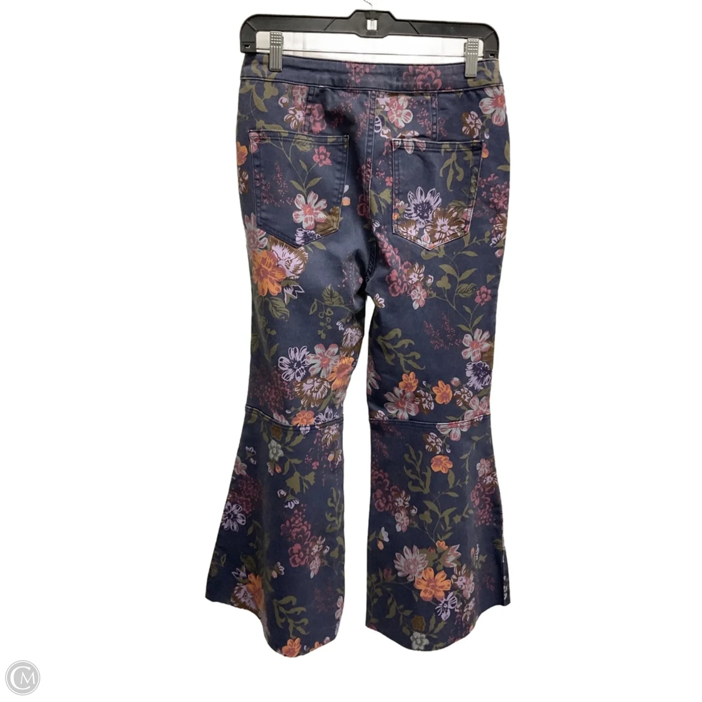 Jeans Cropped By Free People In Floral Print, Size: 8