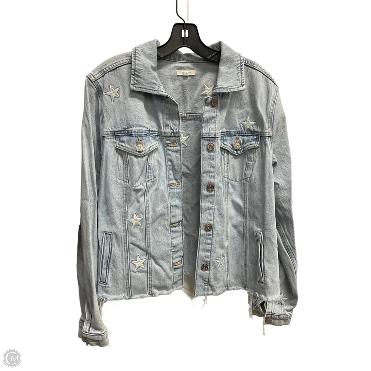 Jacket Denim By Maurices In Blue Denim, Size: L