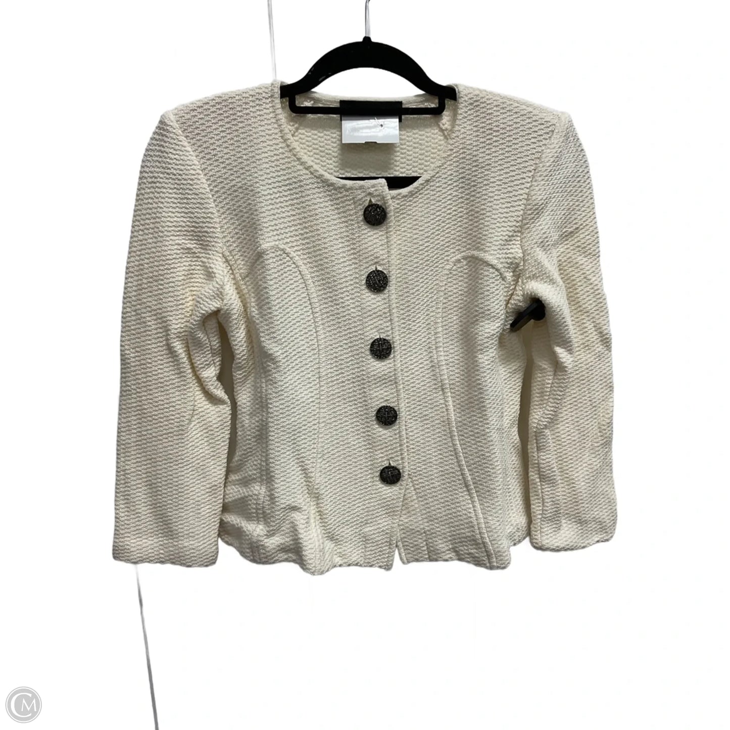 Cardigan Luxury Designer By St John Collection In Cream, Size: S