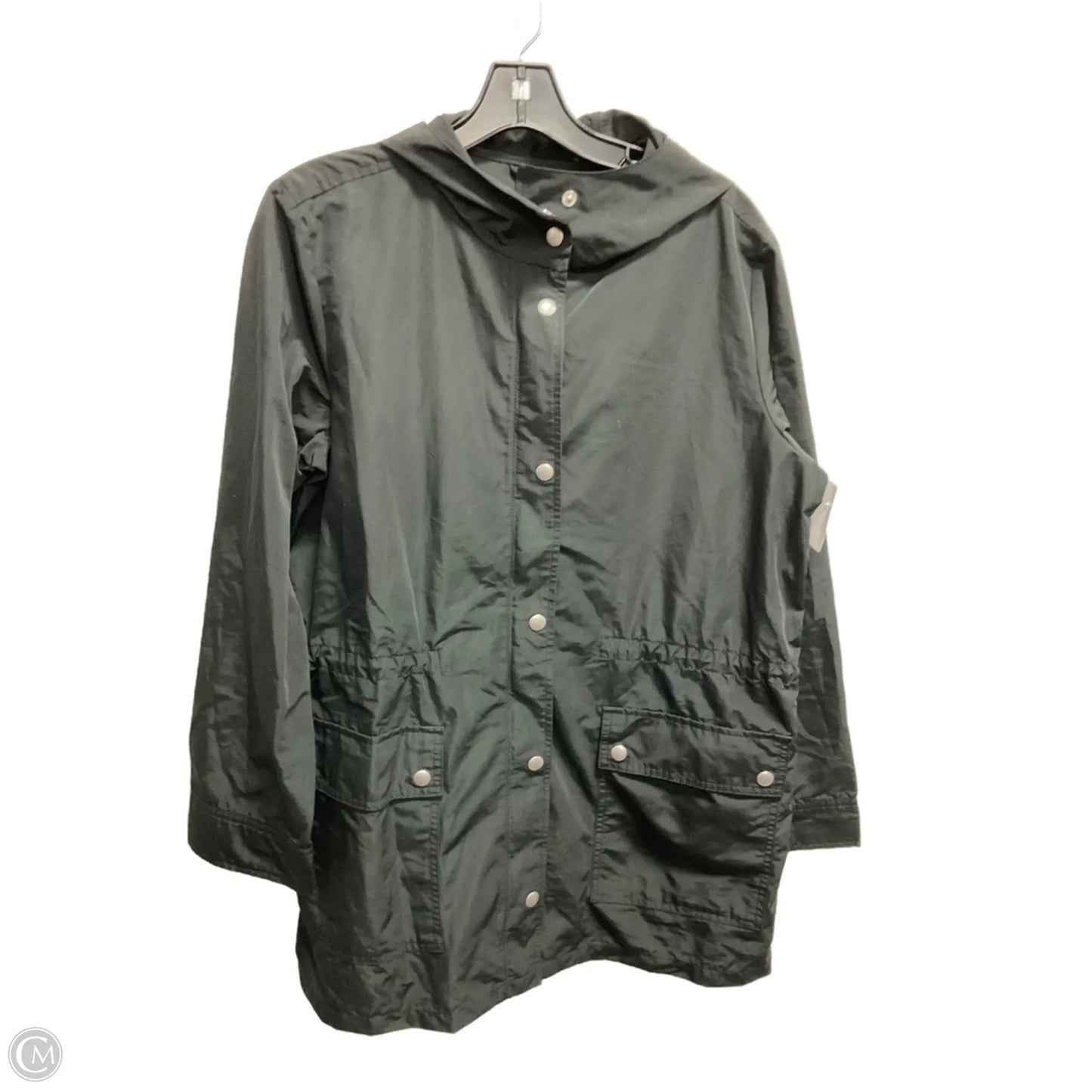 Jacket Windbreaker By J. Crew In Black, Size: M