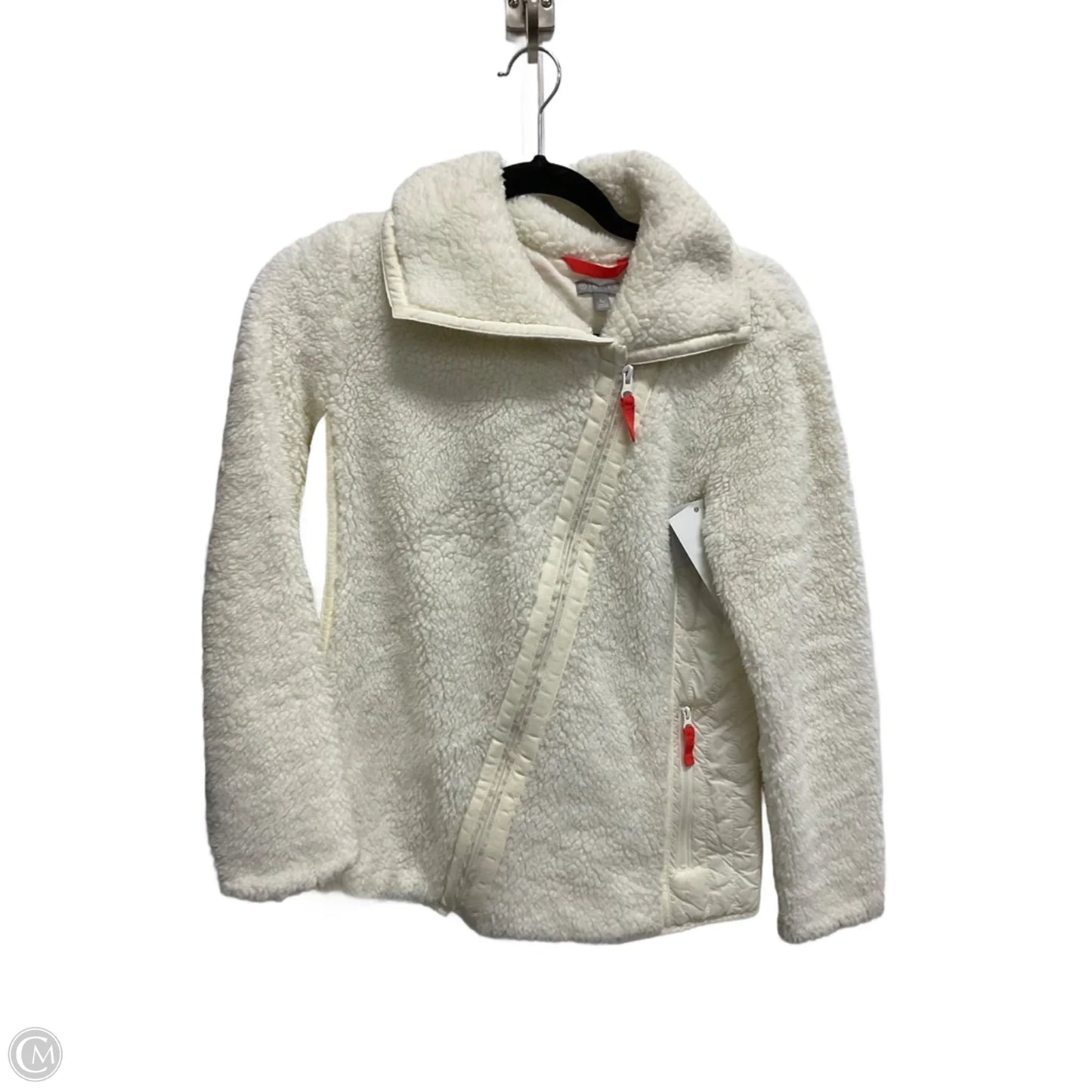 Jacket Fleece By Talbots In White, Size: Sp