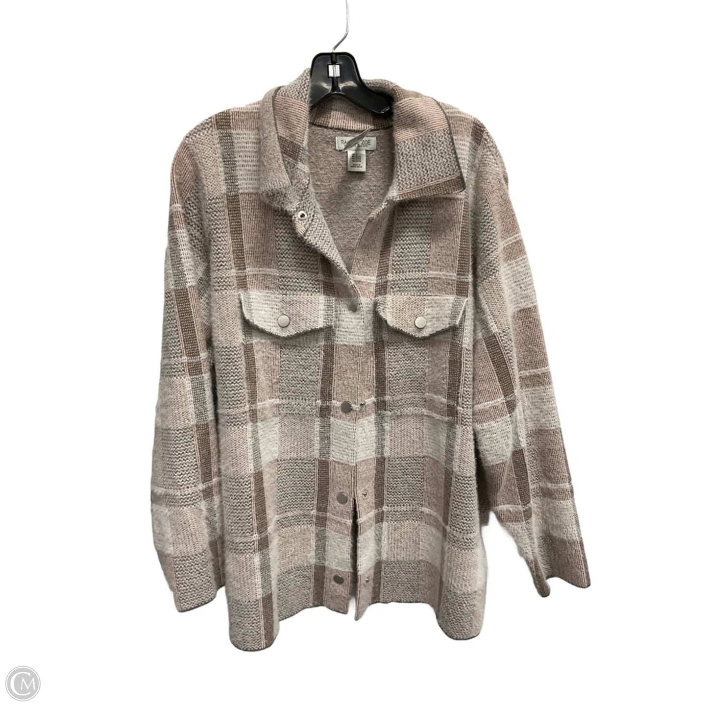 Jacket Shirt By Rachel Zoe In Plaid Pattern, Size: 3x