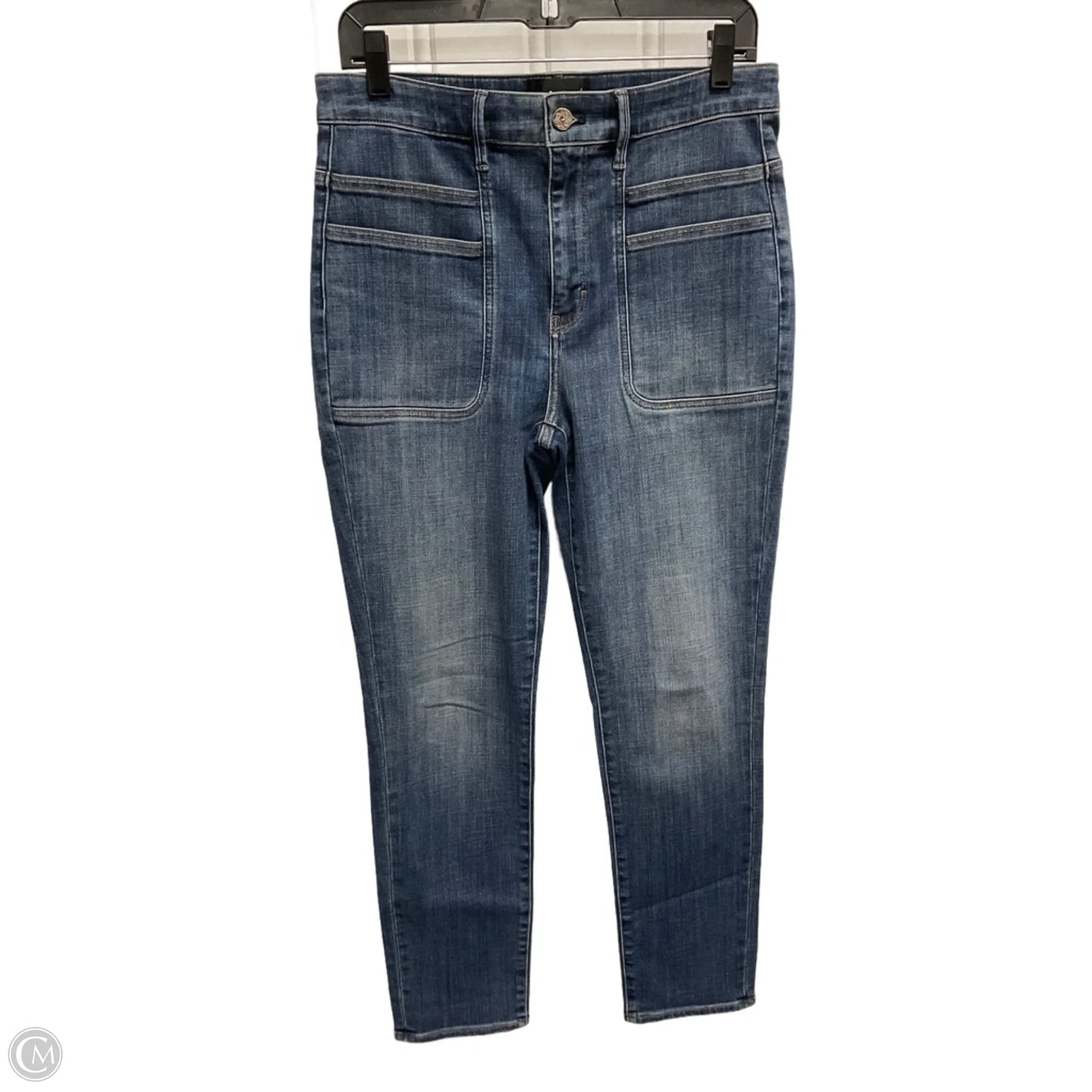 Jeans Straight By White House Black Market In Blue Denim, Size: 8
