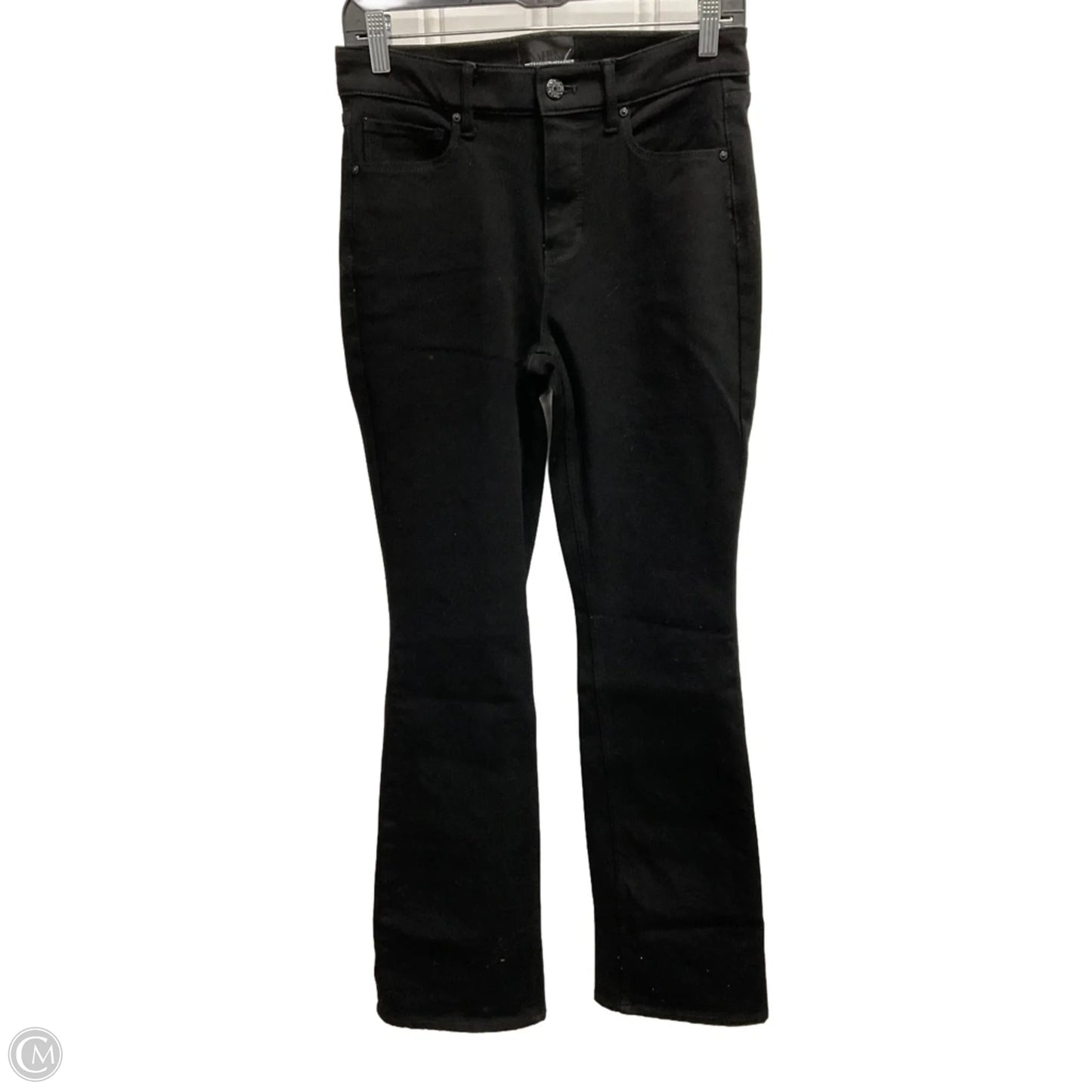 Jeans Flared By White House Black Market In Black Denim, Size: 6