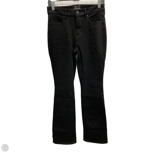Jeans Flared By White House Black Market In Black Denim, Size: 6