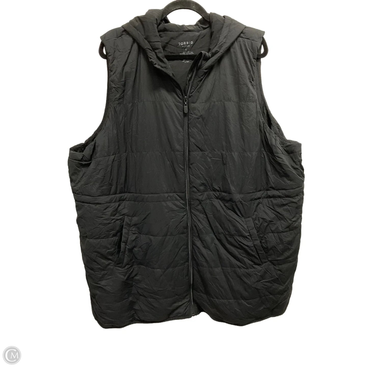 Vest Puffer & Quilted By Torrid In Black, Size: 4x