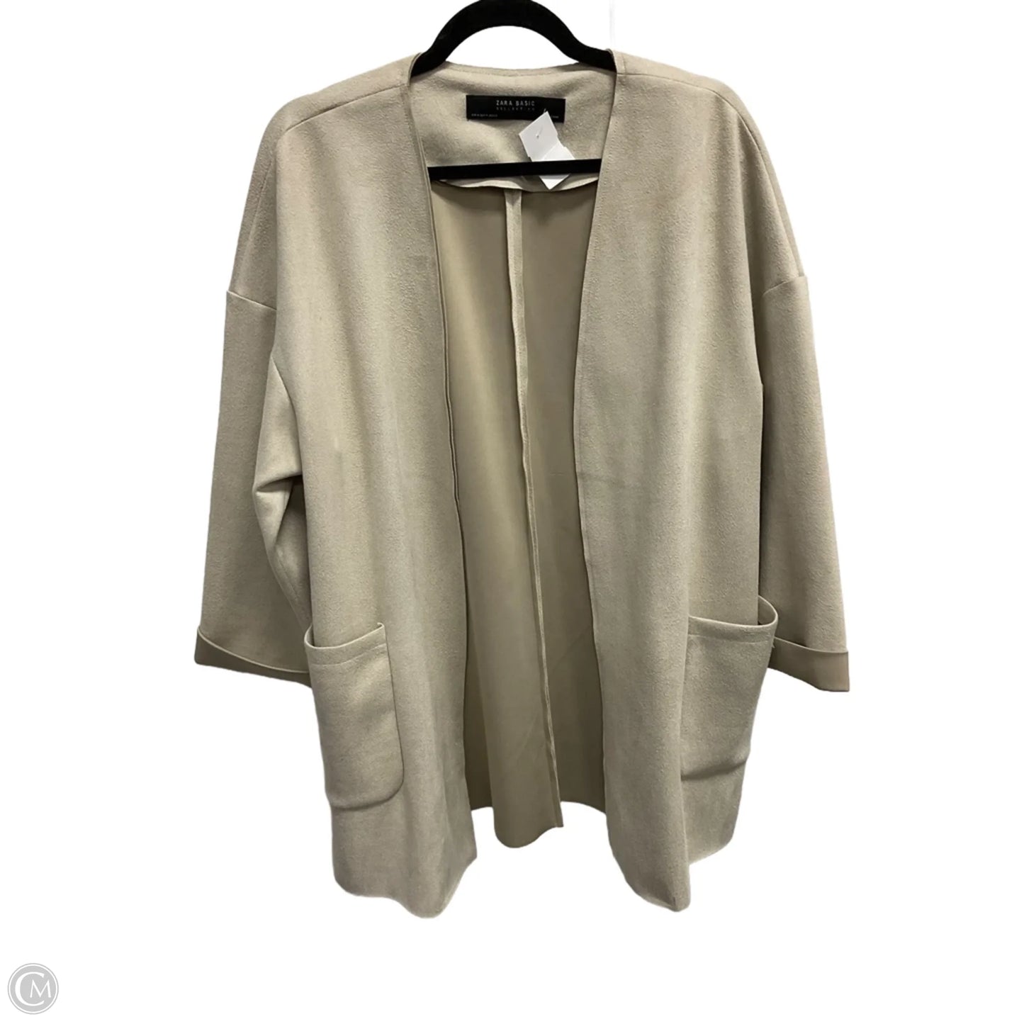 Jacket Faux Fur & Sherpa By Zara In Tan, Size: M