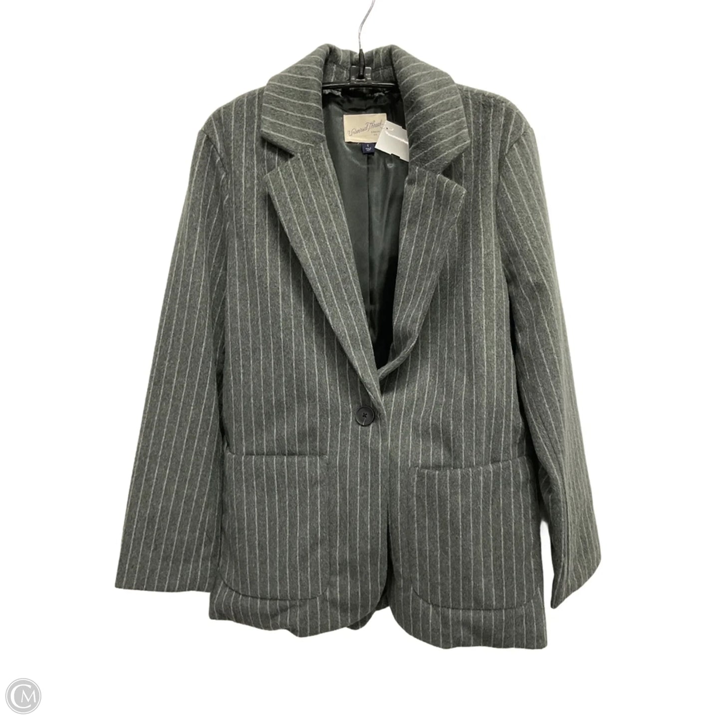 Blazer By Universal Thread In Striped Pattern, Size: S