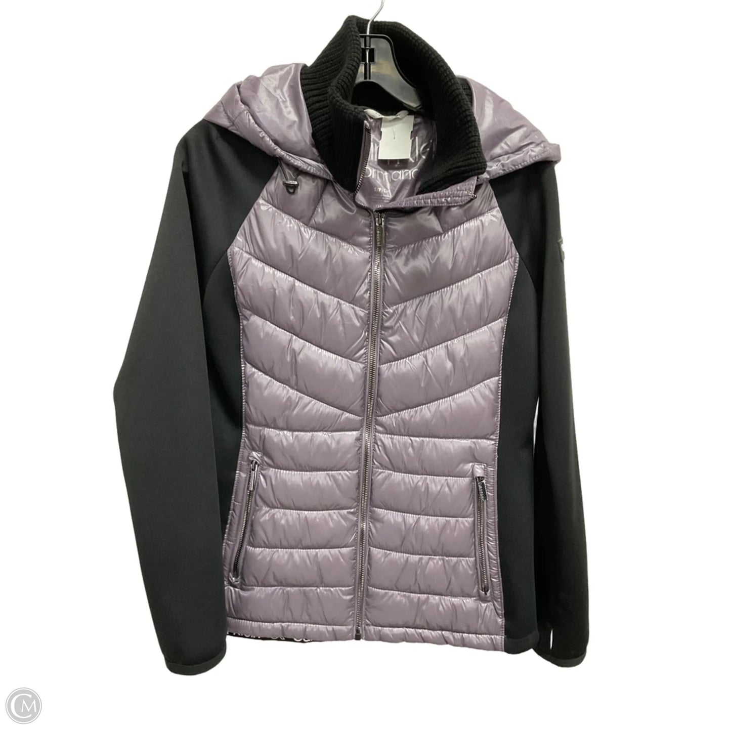 Jacket Puffer & Quilted By Calvin Klein In Purple, Size: S
