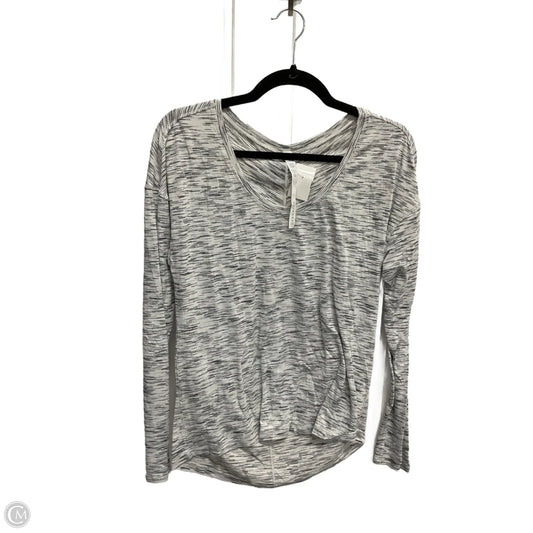 Athletic Top Long Sleeve Crewneck By Lululemon In Grey, Size: S