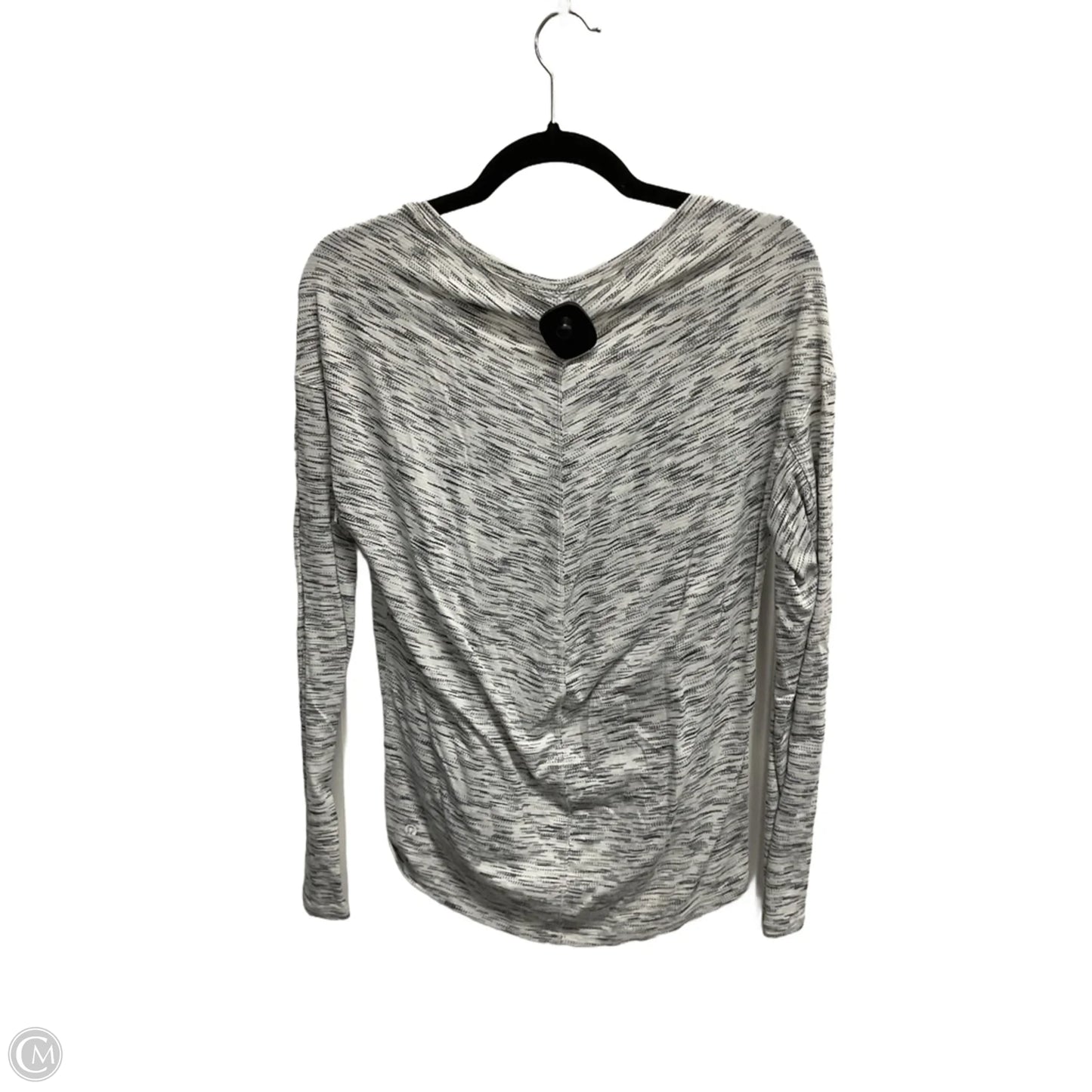 Athletic Top Long Sleeve Crewneck By Lululemon In Grey, Size: S