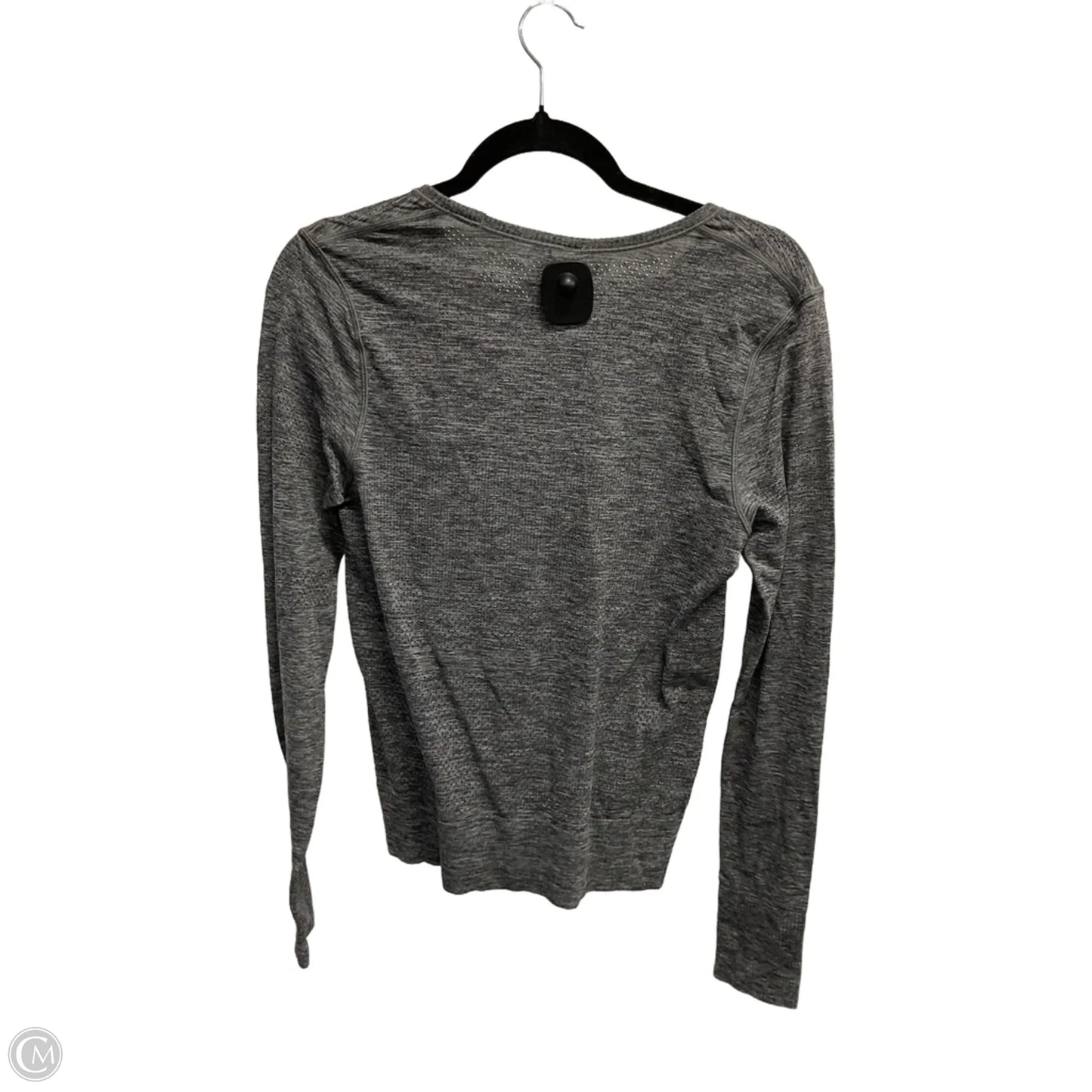 Athletic Top Long Sleeve Crewneck By Lululemon In Grey, Size: S