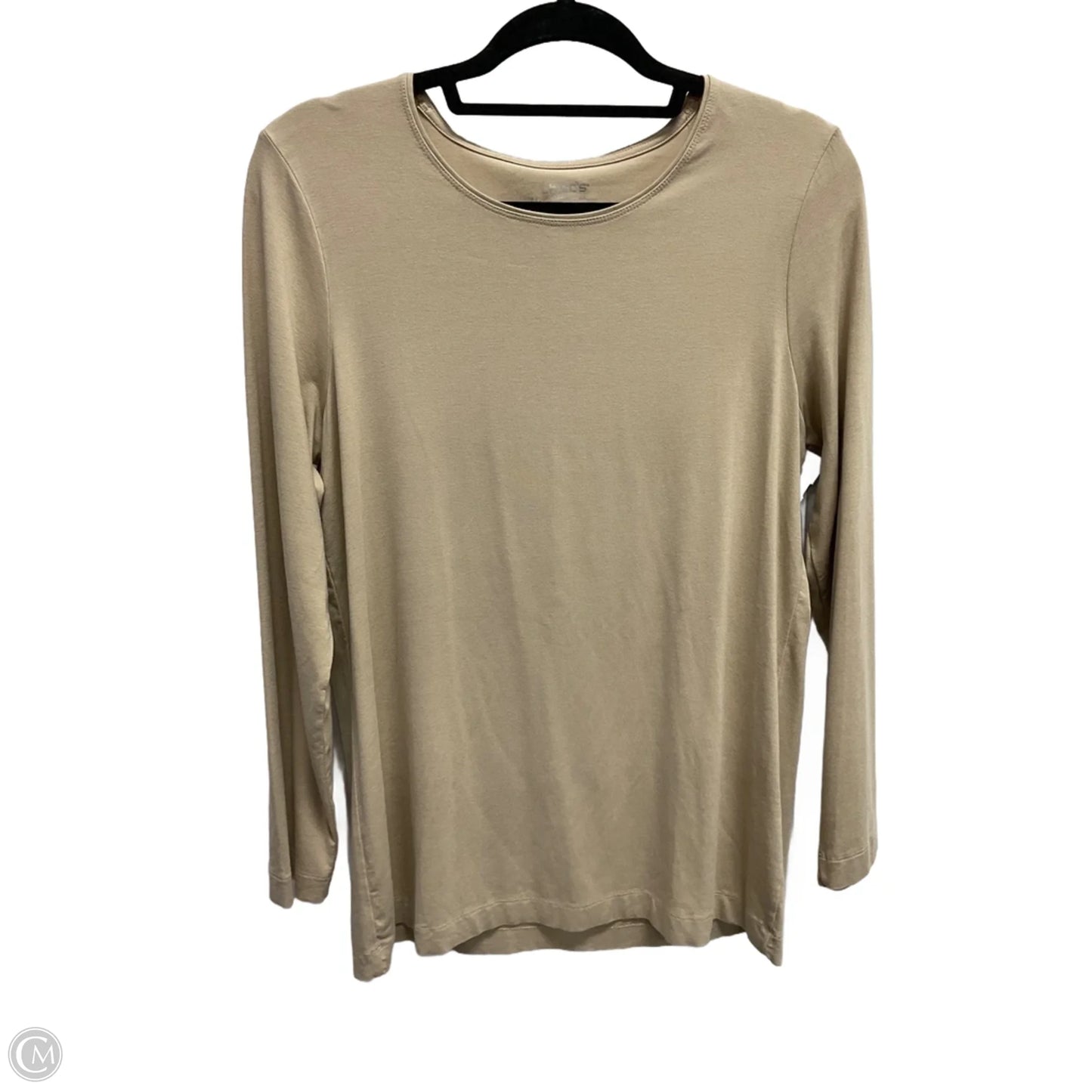 Top Long Sleeve Basic By Chicos In Tan, Size: L