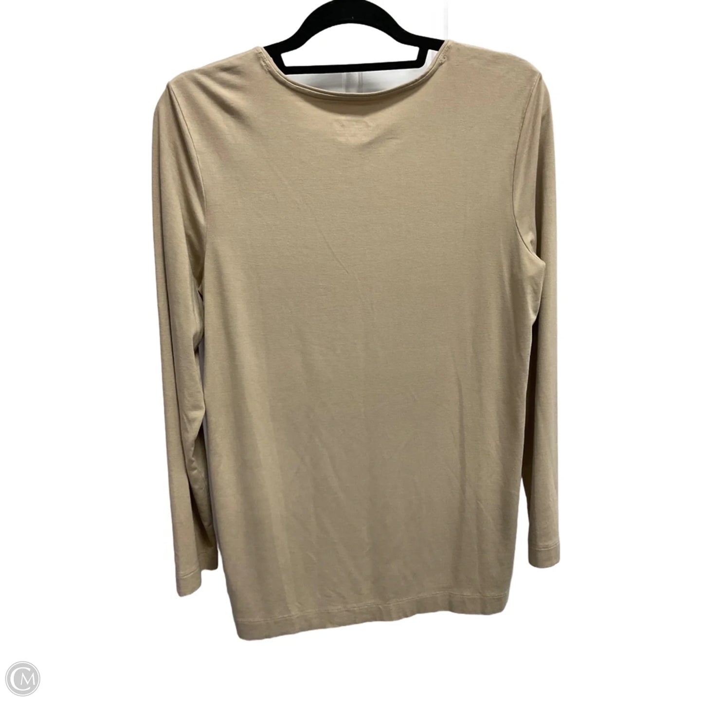 Top Long Sleeve Basic By Chicos In Tan, Size: L