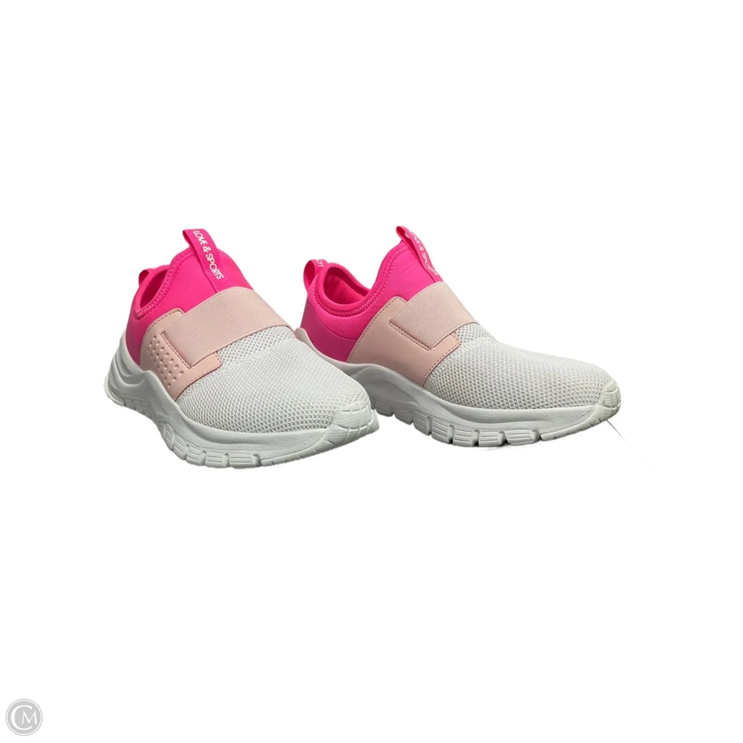 Shoes Sneakers By Love & Sports In Pink & White, Size: 9