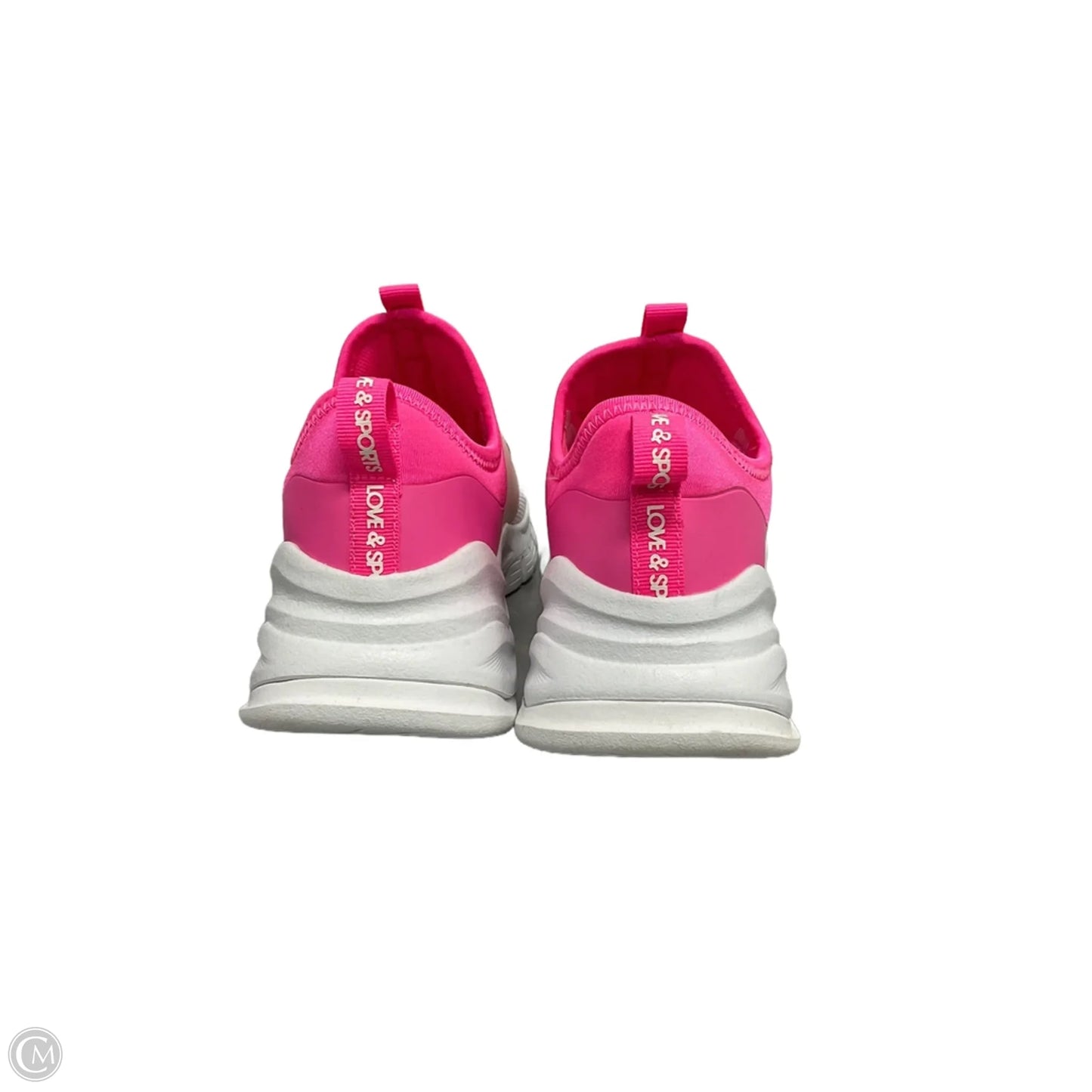 Shoes Sneakers By Love & Sports In Pink & White, Size: 9