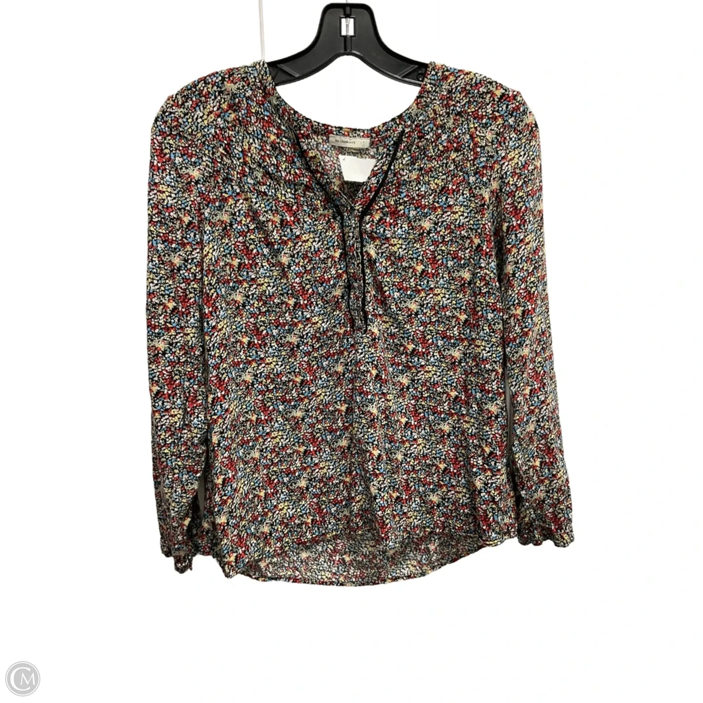 Blouse Long Sleeve By Meadow Rue In Floral Print, Size: S