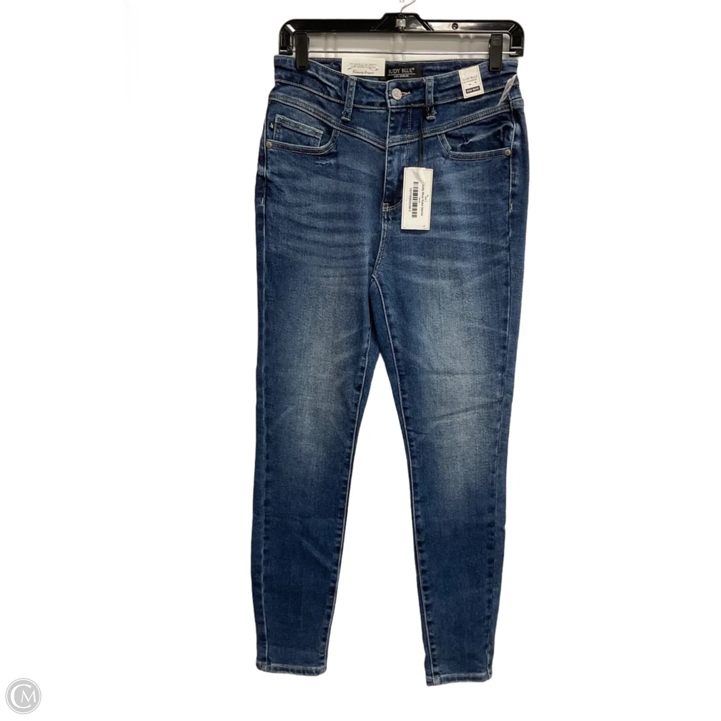 Jeans Skinny By Judy Blue In Blue Denim, Size: 4