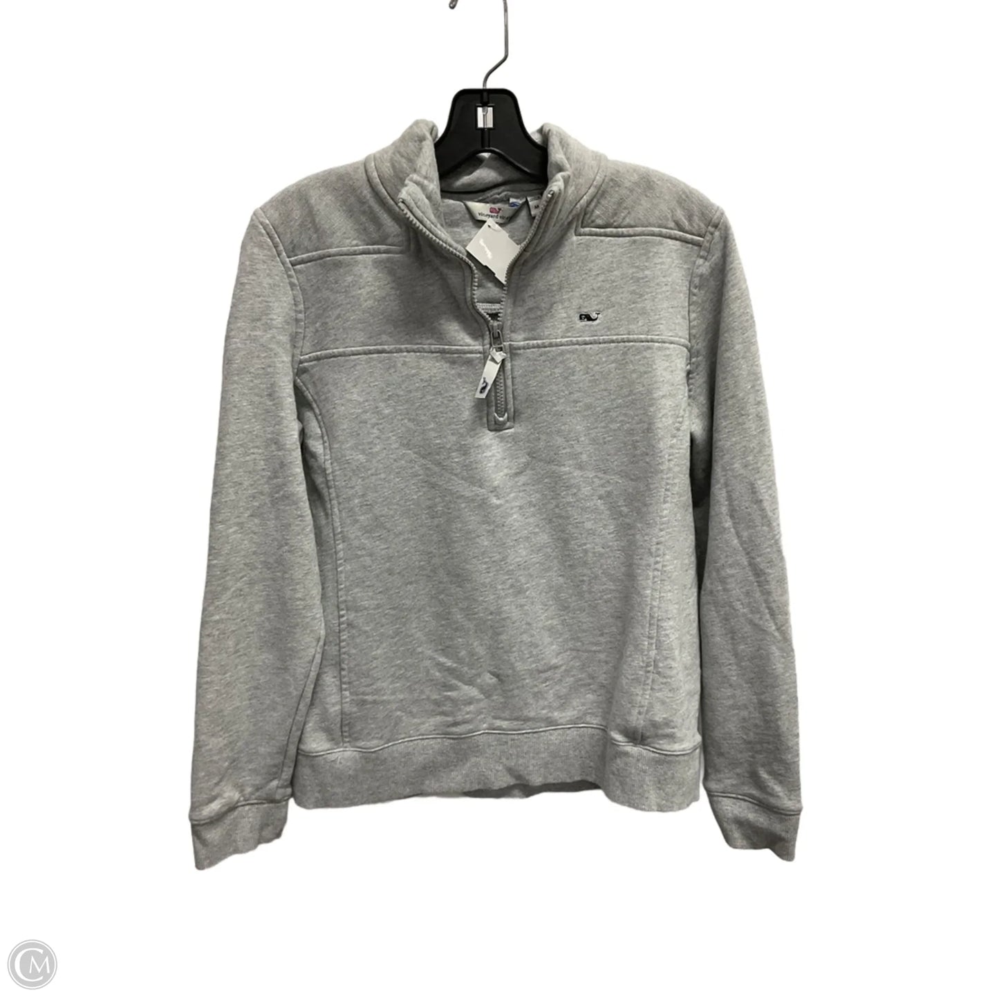 Sweatshirt Collar By Vineyard Vines In Grey, Size: M