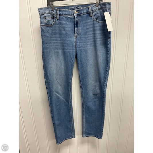 Jeans Boyfriend By Old Navy In Blue Denim, Size: 14l