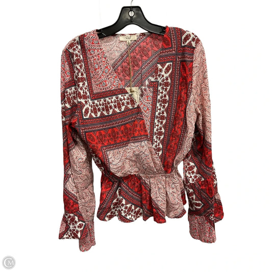 Top Long Sleeve By Easel In Multi-colored, Size: S