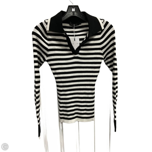 Top Long Sleeve By Merokeety In Striped Pattern, Size: M