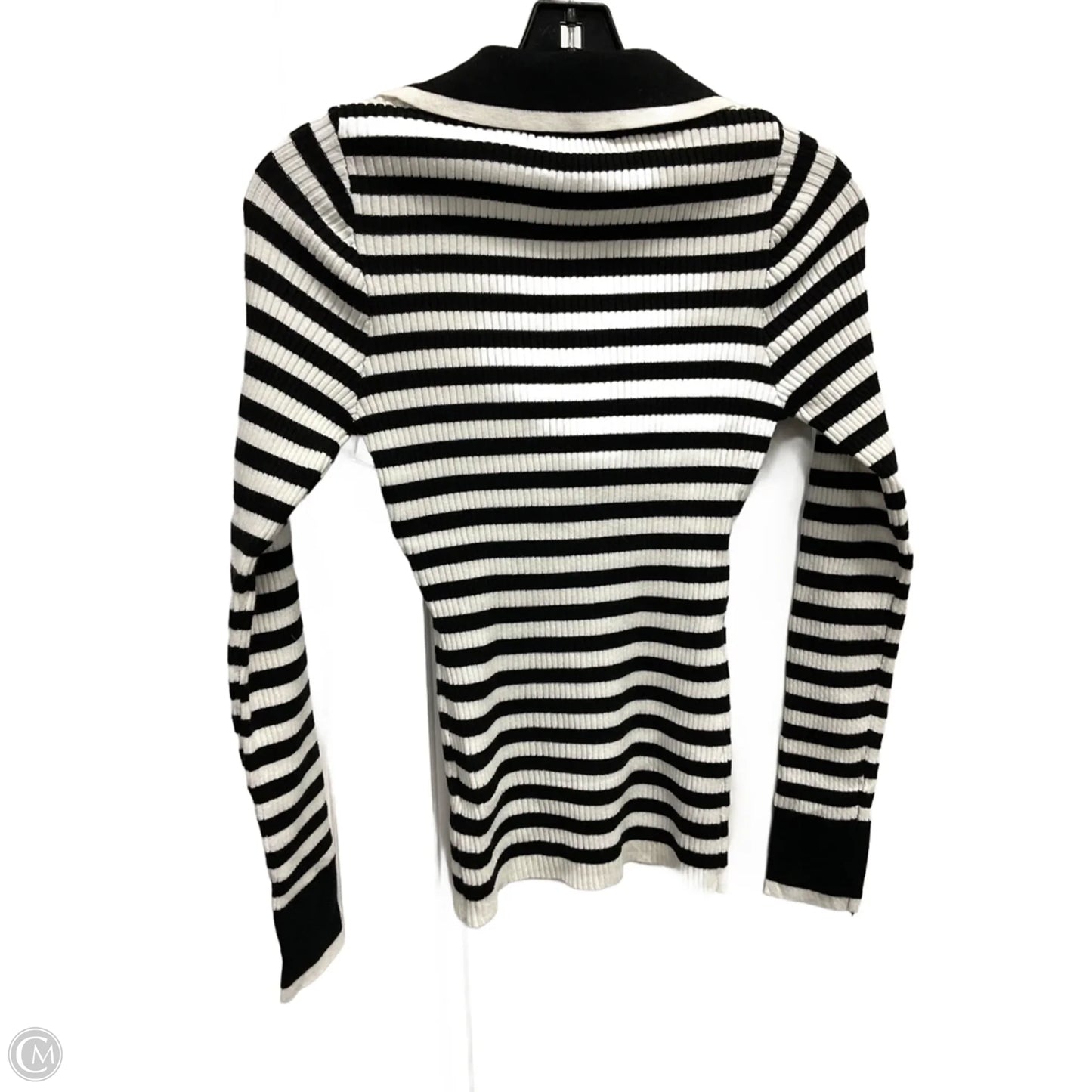 Top Long Sleeve By Merokeety In Striped Pattern, Size: M