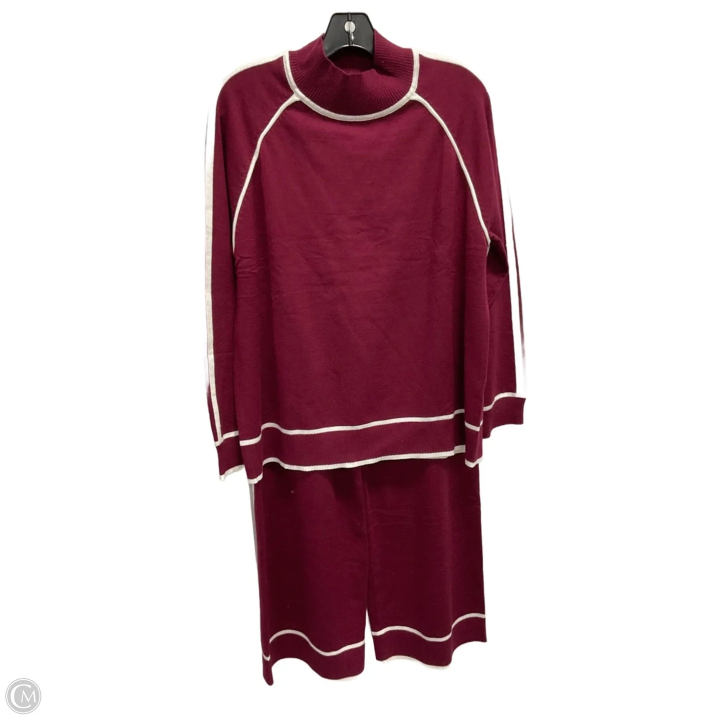 Pants Set 2pc By Zesica In Maroon, Size: M