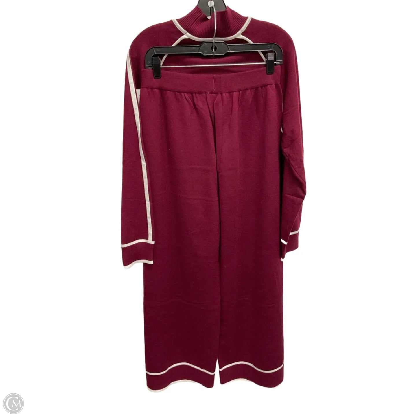 Pants Set 2pc By Zesica In Maroon, Size: M