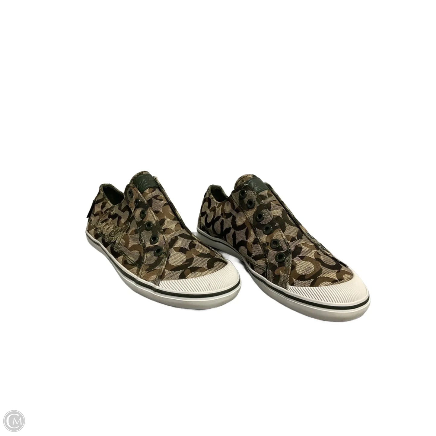 Shoes Designer By Coach In Camouflage Print, Size: 7