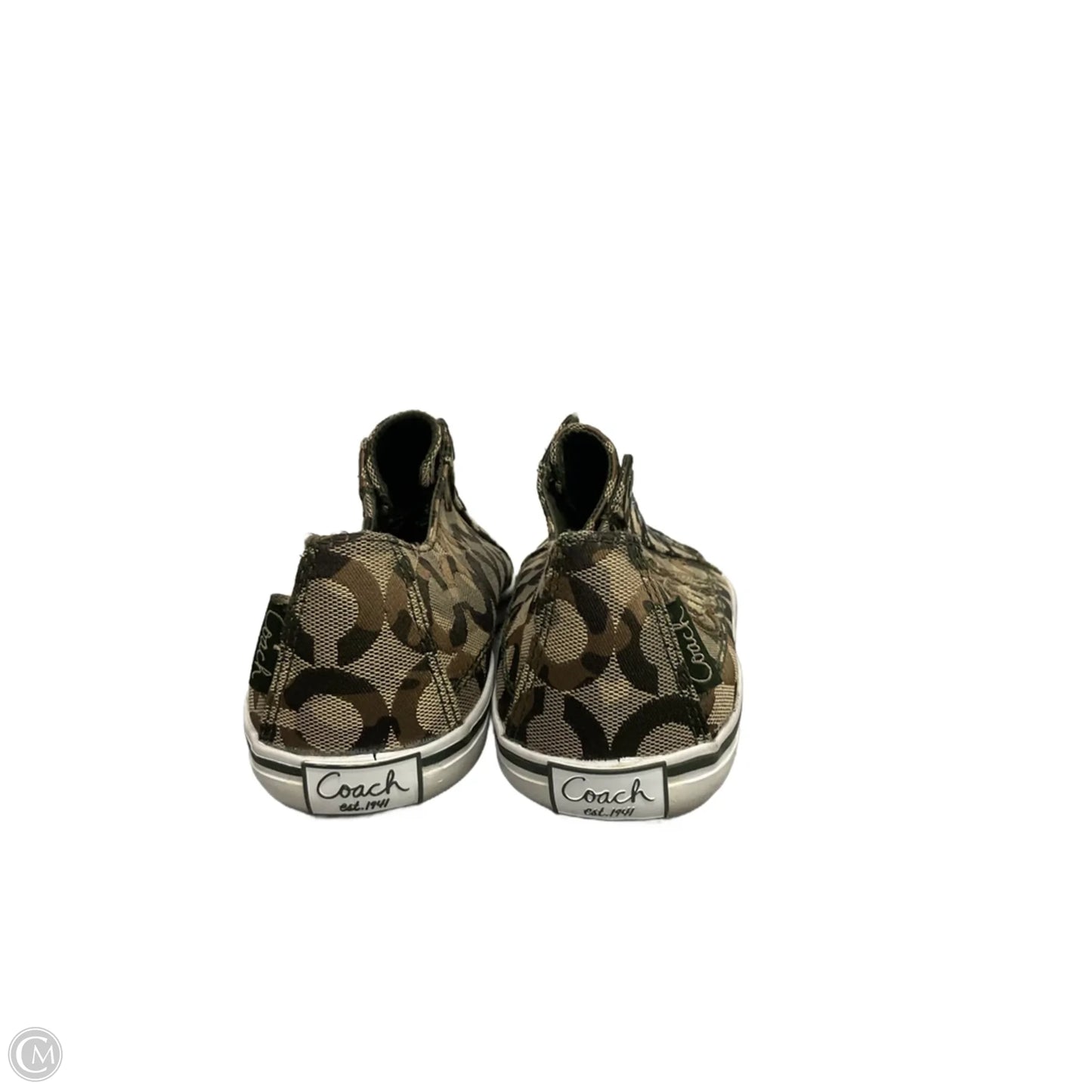 Shoes Designer By Coach In Camouflage Print, Size: 7