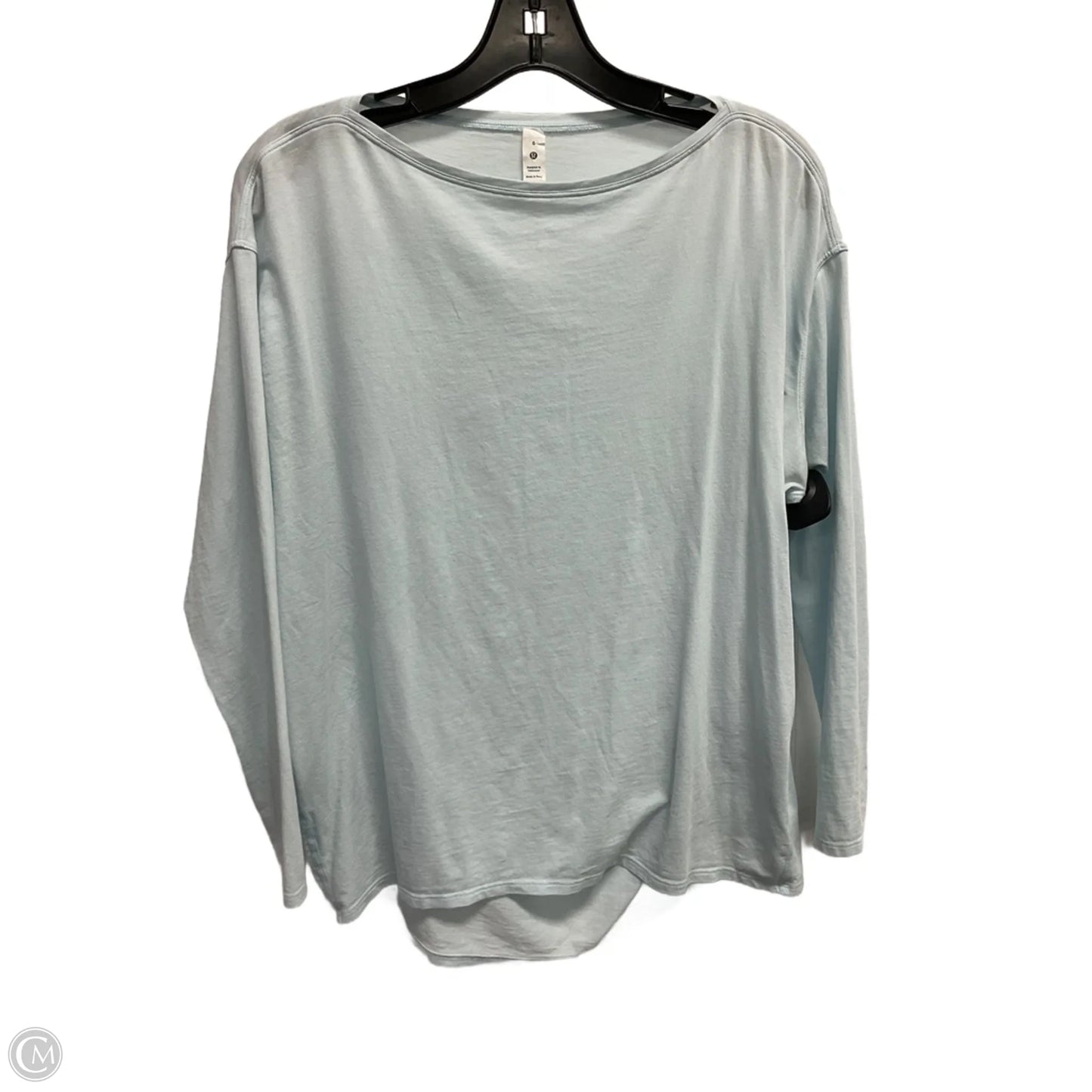 Athletic Top Long Sleeve Crewneck By Lululemon In Blue, Size: S