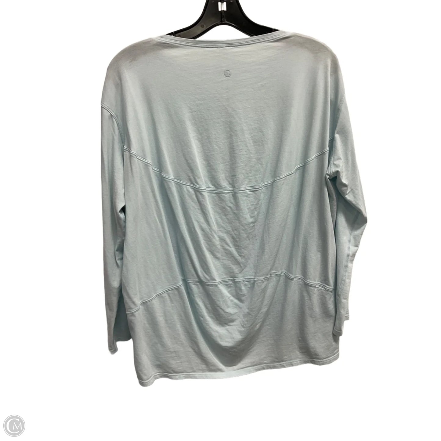 Athletic Top Long Sleeve Crewneck By Lululemon In Blue, Size: S