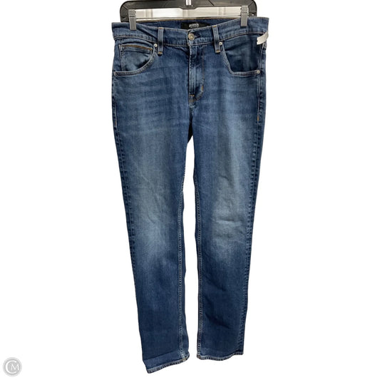 Jeans Straight By Hudson In Blue Denim, Size: 12
