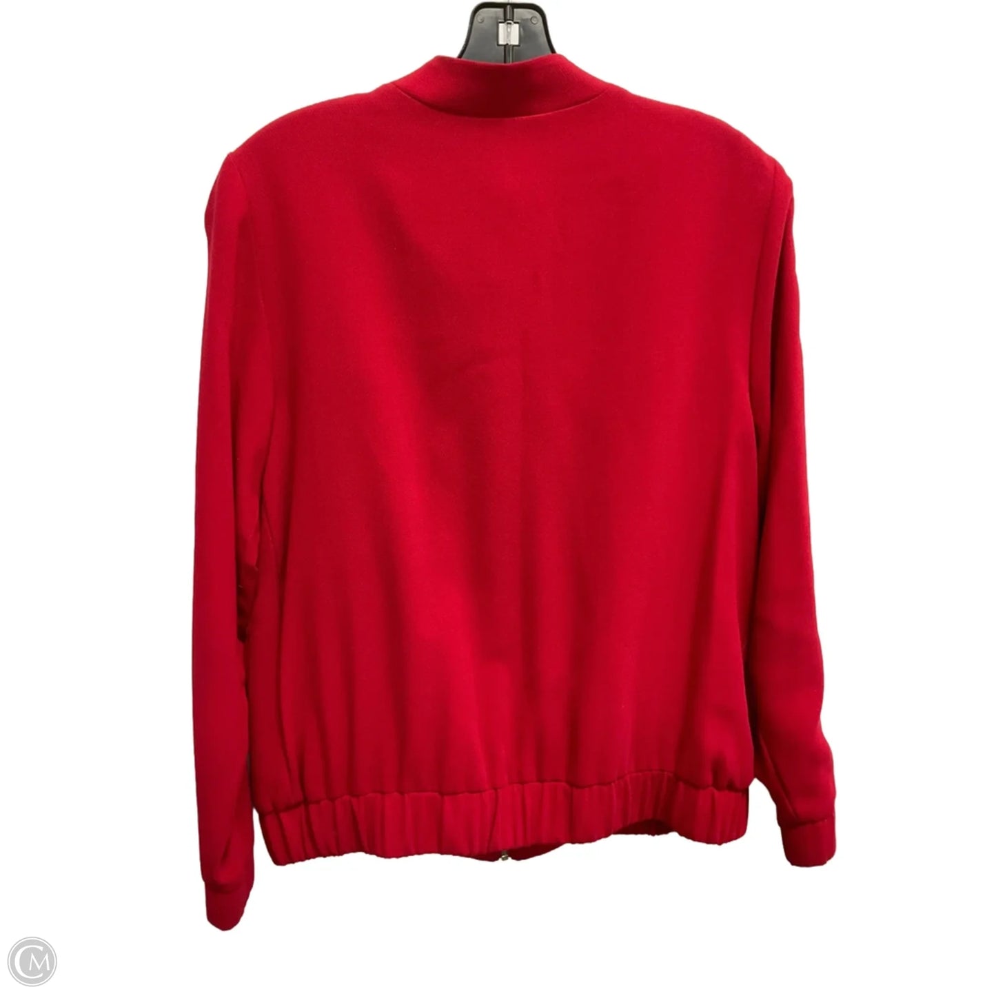 Jacket Moto By Chicos In Red, Size: S