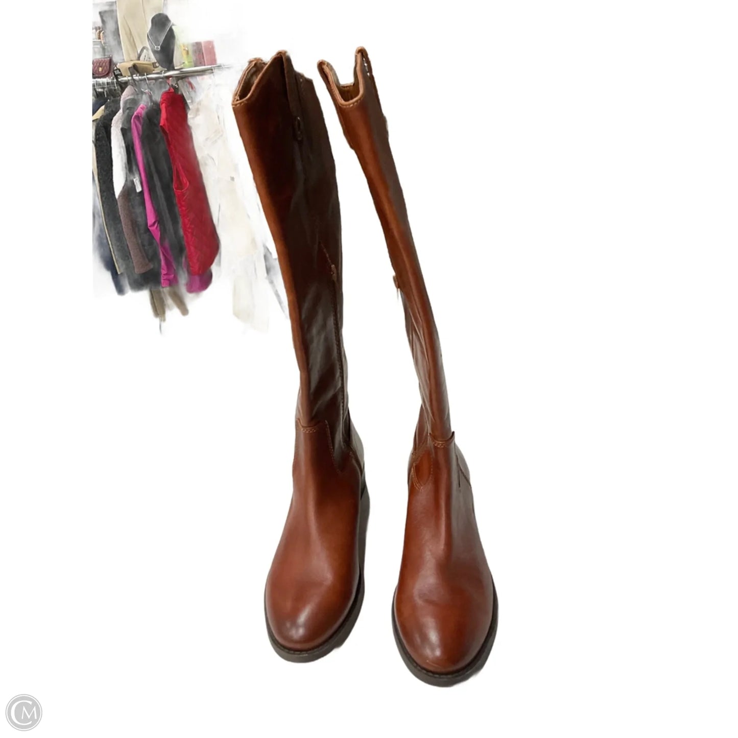 Boots Knee Flats By Inc In Brown, Size: 8.5