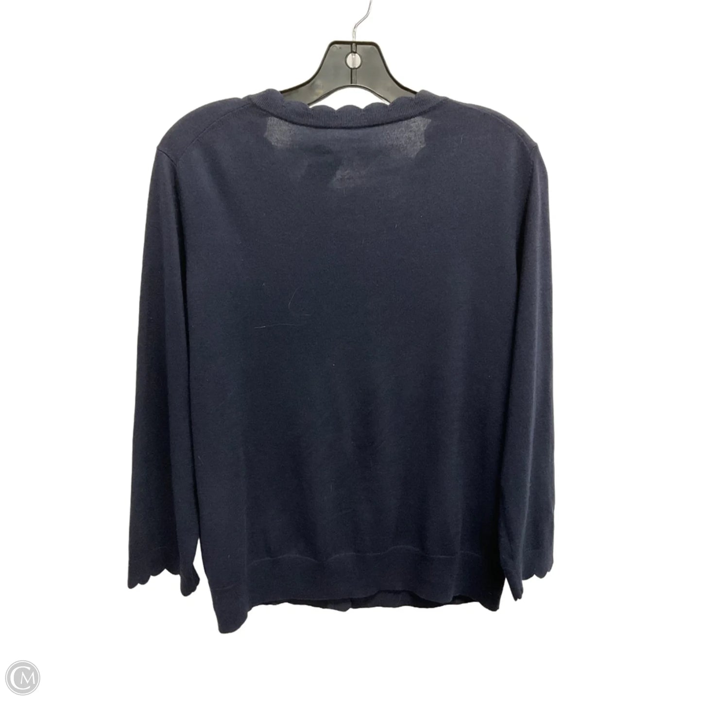 Cardigan Designer By Kate Spade In Navy, Size: Xl