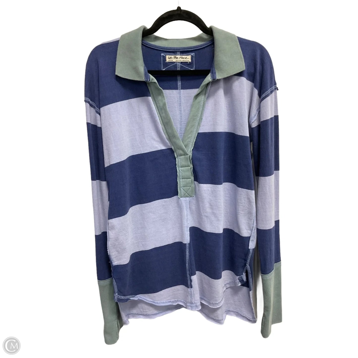 Top Long Sleeve By We The Free In Striped Pattern, Size: M