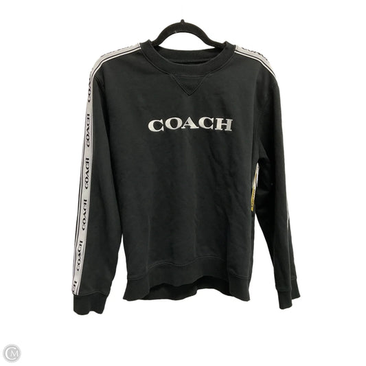 Sweatshirt Designer By Coach In Black, Size: L